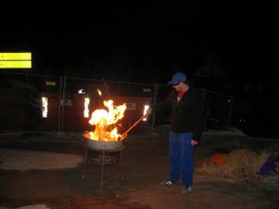 Verbrennung der Strohpuppe